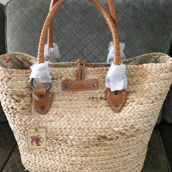 Tommy Bahama Maize Tote Bag NWT - Picture 1 of 12